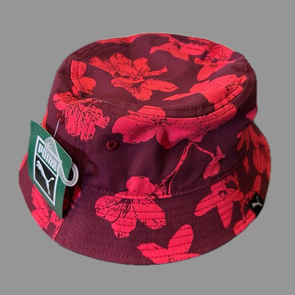 Puma Floral Bucket Hat Hawaiian Print - Picture 1 of 4
